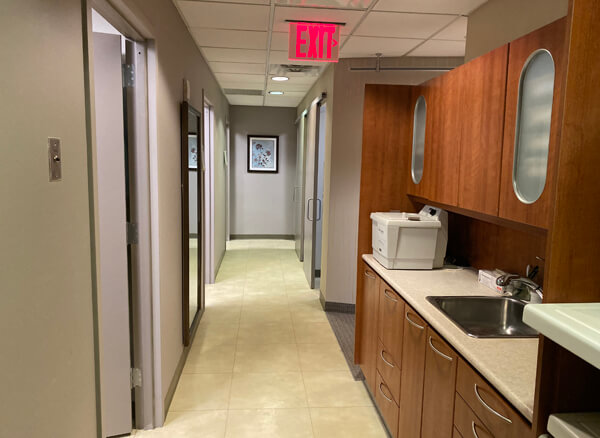back office hallway at Sachar dental NYC