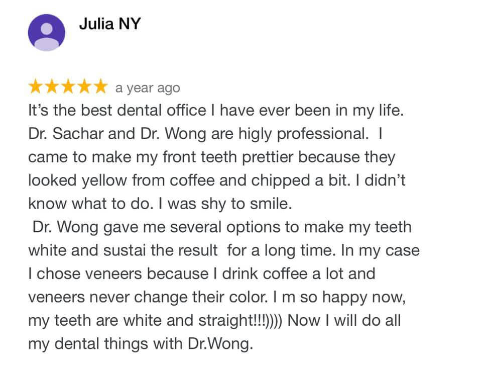 Cosmetic Dentist NYC Review