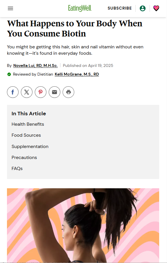 Biotin Article by Dr Sandip Sachar Dentist NYC