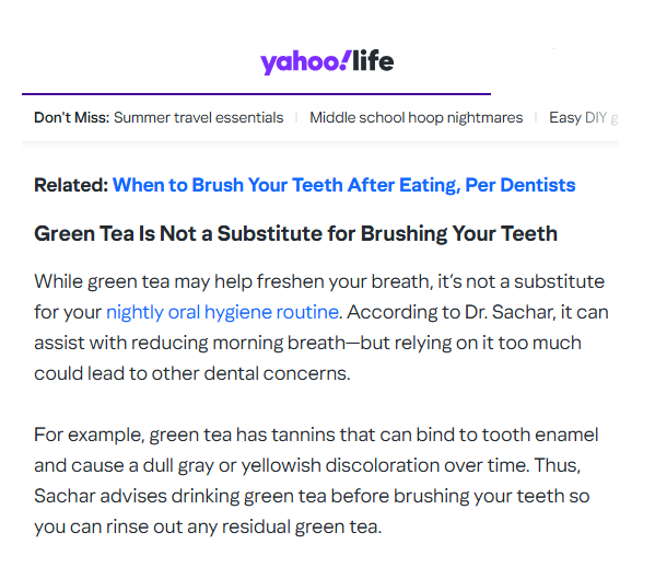Dr Sachar Dentist NYC in Yahoo Life