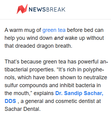 Newsbreak bad breath