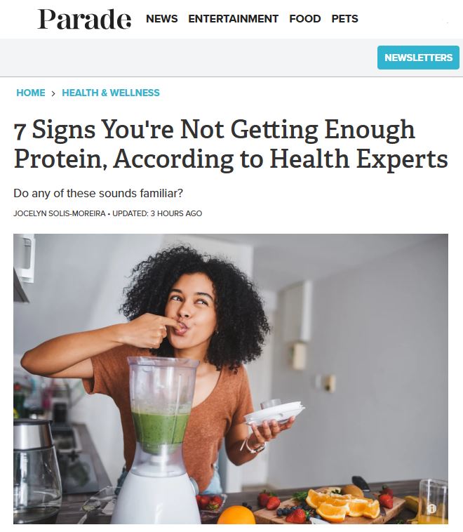 Parade Protein NYC dentist article