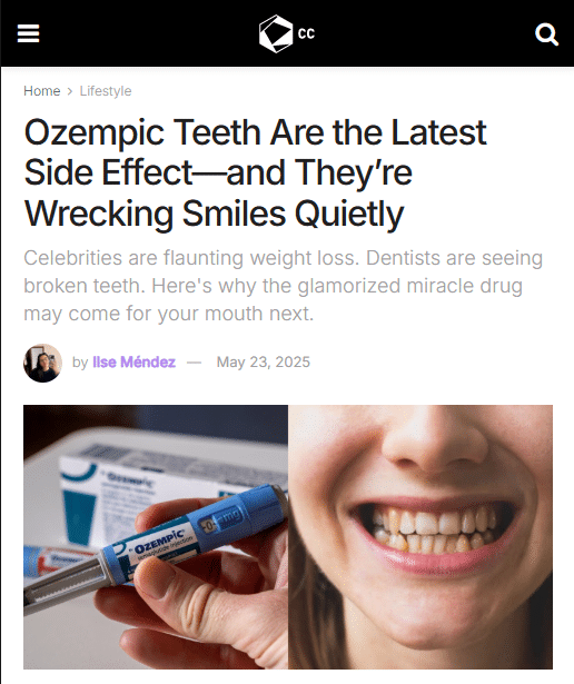 cc nyc dentist ozempic news