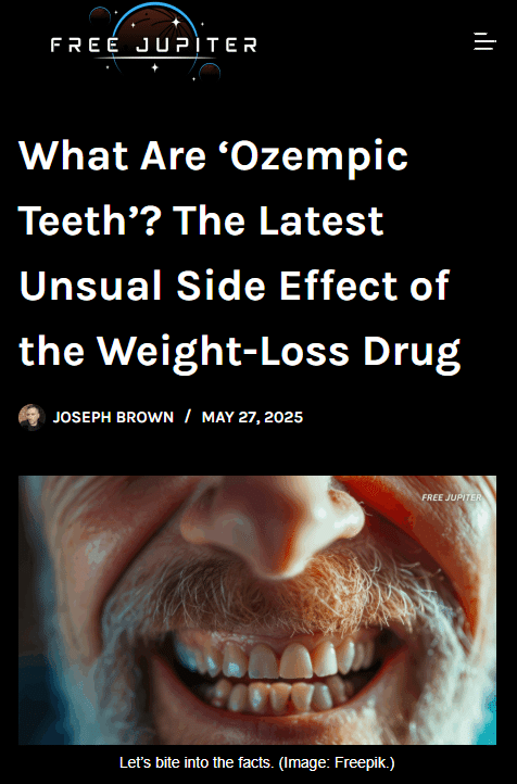 free jupiter- nyc dentist ozempic news