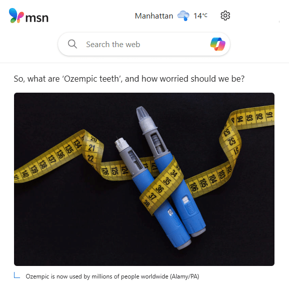 ozempic msn news nyc dentist
